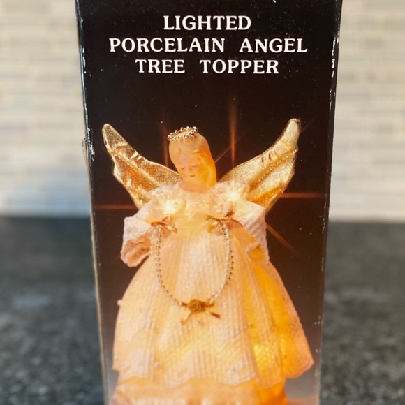 Lia Holiday Vintage Beautiful Lia Lighted Porcelain Angel Tree